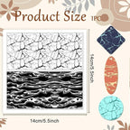 CHGCRAFT Natural Texture Polymer Clay Texture Sheets Cracks Water Pattern Silicone Texture Stamp Clay Modeling Pattern Pad Texture Sheets for Polymer Clay Making Earrings Jewelry