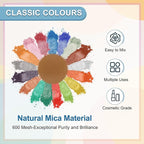 uxcell 10g/0.35oz Cosmetic Grade Mica Powder, 600 Mesh Mica Powder Natural Resin Epoxy Pigment Powders for Casting Resin, Candle Dye, DIY Nail Polish and Lip Gloss, Bronze