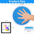 MoloTAR Craft Large Ink Pad Stamps Partner DIY Color,8 Colors Round Rainbow Finger Ink pad for Kids