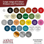 The Army Painter Color Primer Spray Paint, Daemonic Yellow, 400ml, 13.5oz - Acrylic Spray Undercoat for Miniature Painting - Spray Primer for Plastic Miniatures