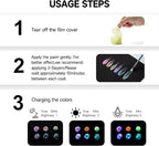 HIMI Glow in The Dark Jelly Gouache Paint Set, 6 Colors 23ml, Jelly Cup Design, Travel carry, Non Toxic Paint for Canvas and Paper, Art Supplies for Professionals