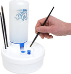 Masterson Paint Brush Water Cleaner, Fresh Water Rinse Well and Extra Rinse Well Bottle, Cleaning System for Acrylic, Watercolor, and Water- Based Paints Great for Studio, Classroom and Face Painting