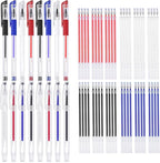ELANE 16 Pcs Heat Erasable Fabric Marking Pens with 48 Refills, Heat Erasable Fabric Marker Set for Sewing, Quilting, and Tailoring
