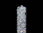100pcs Faceted Fire Polished Pressed Czech Glass Beads 3mm (0.12in), Crystal AB 00030-28701