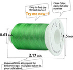 Simthread 63 Colors Polyester Compatible with Brother Embroidery Machine Thread Kit 40 Weight Compatible with Brother Babylock Janome Singer Pfaff Husqvarna Bernina Embroidery Sewing Machines 550Y
