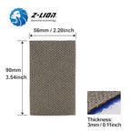 Z-Lion Diamond Abrasive Paper Sheets Diamond Sandpaper Nylon Back for Sanding Stone Glass Ceramic(4pcs/Set)