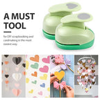 UCEC Heart Cutter 3 Pcs 1+5/8+3/8 Inch Hole Punch Heart Shapes Craft Punch Paper Cutter for Crafting, Puncher for Valentine's Day Scrapbooking Greeting Card, DIY Albums Gift Tags Homemade Confetti