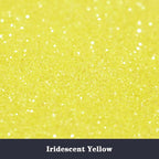 High Capacity 260g Iridescent Fine Glitter,Shaker Bottle Fine Glitter for Epoxy Resin DIY Craft,Rainbow Fine Glitter for Nail Art Face Body Glitter Tumbler Making (IRI Yellow)