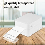 2" x 4" Transparent Thermal Label Stickers,Waterproof Thermal Printer Sticker Labels for Gift Wrapping, Self-Adhesive Name Price Tag DIY Custom Logo Design (250 pcs,Clear)