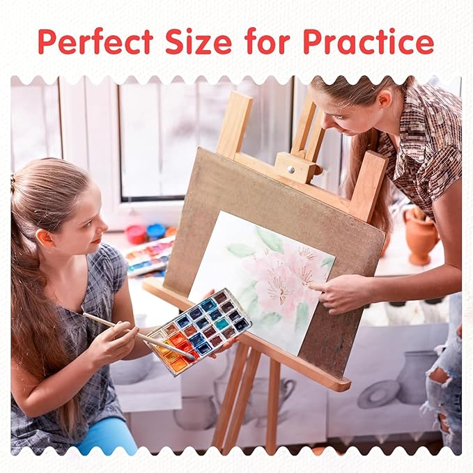 FIXSMITH Canvas Boards for Painting 9x12 Inch, Super Value 24 Pack Paint Canvases, White Blank Canvas Panels, 100% Cotton Primed Canvas for Painting, Painting Art Supplies