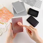 BAOFALI 12 Pcs Stamping Foam Grey Moldable Foam Stamps Plastic Dry Foam Stamp Pad Cut and Dry Foam Stamping Foam Block for Sculpture, Modeling, DIY Arts and Handicrafts Projects