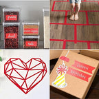 Red Painter's Tape,1 inch x 60 Yards x 10 Rolls (600 Yards Total) - Medium Adhesive Bulk Multi Pack Masking Tape for Painting,Labeling,DIY Crafting,Decoration and School Projects