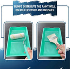 4 Inch Paint Tray, 28 Pack Plastic Paint Roller Tray, Heavy Duty Disposable Paint Pan, Sturdy Home Painting Supplies & Tools for Paint Rollers & Roller Brushes