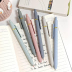 Gel Pens, 6 Pcs 0.5mm Fine Point Smooth Writing Pens Cute Pens, High-End Series Black Ink Pens for Journaling Note Taking, School Office Supplies for Women Men (6 Pcs Gold Morandi)