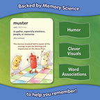 Skillmatics Vocabulary Flash Cards for Kids - Learn 100 Words with Wordplay, Visuals, & Soundplay, Christmas Stocking Stuffers, Educational Gifts for Ages 8, 9, 10 & Up, Screen-Free Language Game