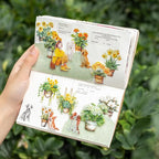 150Pcs Potted Plant Stickers, Botanical PET Stickers for Scrapbooking, DIY Crafts, Journaling, and Junk Journal Ephemera with Organizer