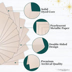 Cardstock Warehouse Stardream Coral Cardstock Paper - 25 Sheets, 8.5 x 11" – 105 lb / 284 GSM Premium Metallic Coral Card Stock for High-end Printing, Card Making, Die-cutting & DIY Projects