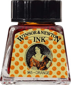 Winsor & Newton Drawing Ink, 14ml Bottle, Orange