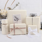 NESCCI Off white Matte Wrapping Paper,Solid Color Pearly-Lustre Paper-3 Roll,17 Inches X 32.8 Feet Per roll.Gift Wrapping Paper,Perfect for Wedding,Birthday, Christmas,DIY Bouquet
