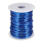 uxcell 12 Gauge / 2mm Anodized Aluminum Wire for Jewelry Craft Making, 102 Feet Bendable Flexible Wire for DIY Home Decor Gardening Sculpture, Dark Blue