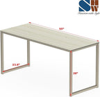 SHW Mission 55-Inch Home Office Computer Desk, Maple