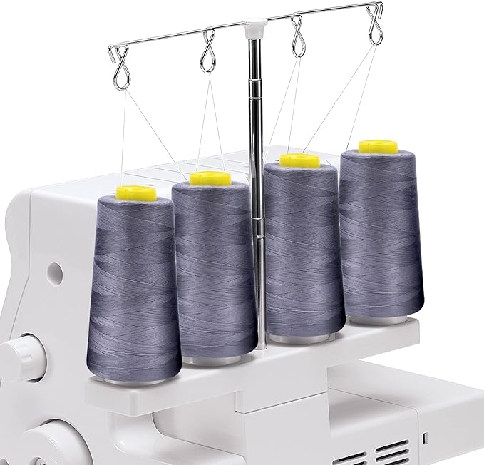 Tortoise 4 Cones of 3000 Yards Each Spool Thread for All Purpose, Quilting, Serger, Overlock Sewing Machines - 100% Polyester - 40S/2 Golden