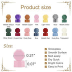 Yoption 360Pcs Olive Green Sealing Wax Beads, Hexagon Wax Seal Beads with 4Pcs Tea Candles and 2 Spoons for Wedding, Christmas, Gift, Envelopes