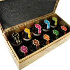 GC QUILL Dip Pen Ink, 10 Colors Fountain Dip Pen Ink Set Non-Carbon Drawing Writing Art Craft Dip Inks Bottles, 20cc Bottle 10 Colors Set LL-710