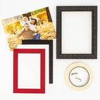 6x8 Mat for 8x10 Frame - Precut Mat Board Acid-Free Show Kit with Backing Board, and Clear Bags Deep Red 6x8 Photo Matte Made to Fit a 8x10 Picture Frame Matboard for Framing, Pack of 10 Mats