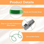 HARFINGTON 82ft Jewelry Wire, 32 Gauge (0.2mm) Brass Craft Soft Metal Tarnish Resistant Copper Beading Wire for Jewelry Making Supplies Crafting, Green