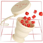 Vango Sixes & Ones Dice Game – 6 Curated Dice Games All in One, Expandable Rolling Cup to Play Anywhere – for Kids, Adults, Families, Travel, Perfect for Game Nights