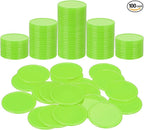 uxcell Plastic Poker Chips, Learning Counters Counting Counters Disks Markers Opaque Game Tokens for Game Play Math Counting