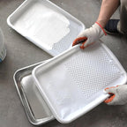11-Pack 9 inch Disposable Plastic Paint Roller Tray -Come Up with Extra Metal Tray Liner - Ideal for DIY Painting House Projects
