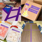 Purple Painters Tape,1" x 60 Yards x 5 Rolls (300 Yards Total) - 14 Day Easy Removal Decorative Masking Tape for Painting,Labeling,DIY Crafting,Decoration and School Projects