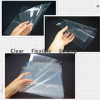 BANLTRE 12 Pieces 6 mil Blank Template Material Stencils Mylar for Cutting Paper Clear Transparency Sheet 12 × 12 inch (12-6 mil)