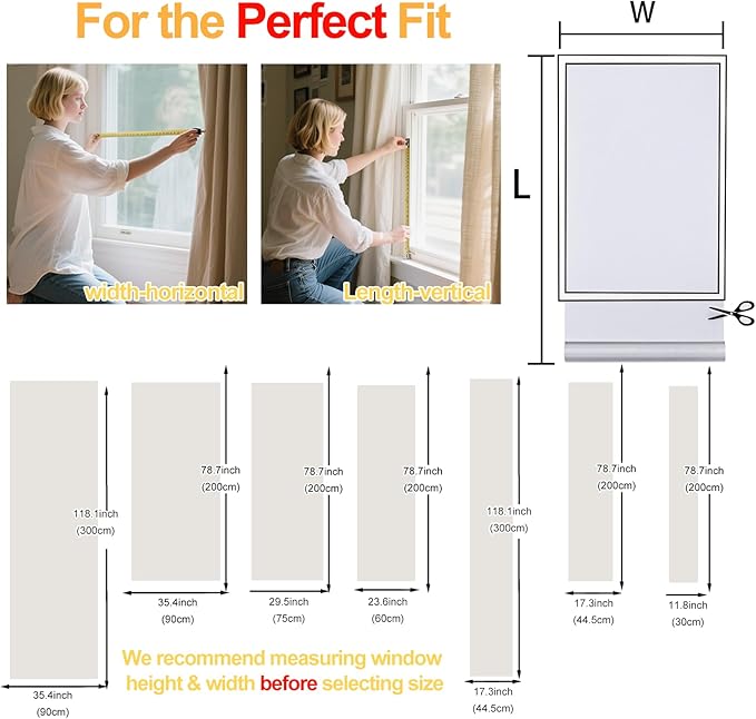 Window Privacy Film Decorative for Front Door, Bathroom Static Cling Stained Glass Sticker Opaque Heat Control UV Blocking Non-Adhesive for Home Windows 23.6y x 78.7 inches Damask