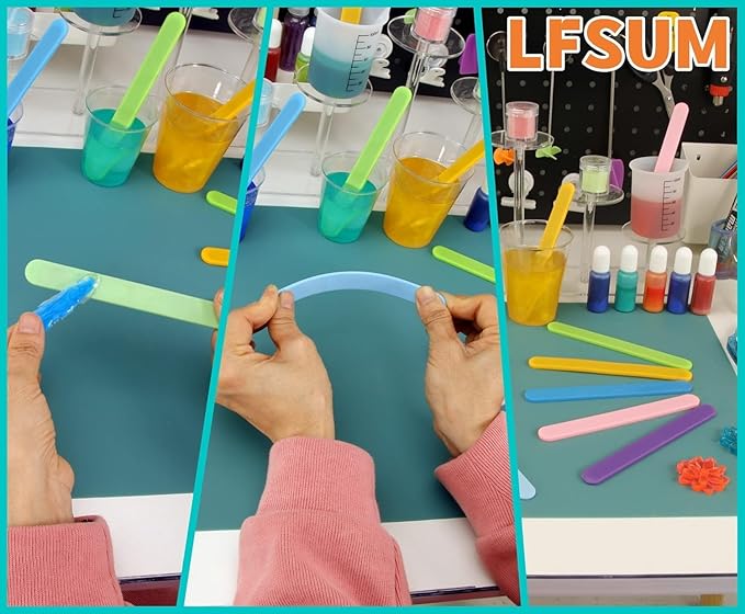 4 PCS Silicone Stir Sticks, Reusable Silicone Popsicle Sticks for Mixing Resin, Epoxy, Liquid, Paint, Making Glitter Tumblers(4-Silicone Stir Stick)