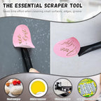 Minatee 18 Pieces Non-scratch Plastic Scraper Tool Multi-purpose Carbon Fiber Pen-shaped Plastic Scraper for Cleaning Small and Narrow Space(Black)