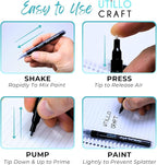 White+Black Paint Pen (8-Pack) Extra Fine Tip Made in Japan | Bold Color+100% Coverage | For Rock, Wood, Glass, Paper, Fabric, Canvas, Metal and More! | 0.7mm Paint Pens | Acrylic Paint Pens