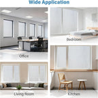 Finnez Frosted Privacy Window Film Static Cling, Non-Adhesive Decorative Cover for Glass Door & Windows, No Glue Removable Clings UV Blocking Waves Design for Home Office 23.6 x 78.7 Inches