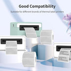 2.25"x1.25" Direct Thermal Labels, Holographic Thermal Printer Labels for Barcode, Self-Adhesive Address Shipping Thermal Label Stickers-1 Roll, 300 Labels, Holographic Shiny Silver