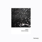 Hemway Polyurethane & Epoxy Resin Glitter 100g / 3.5oz Metallic Crystal Flake Additive for Flooring Jewelry Tumblers Glass Pigment - Extra Chunky (1/24" 0.040" 1mm) - Black
