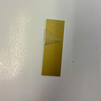 Blank Metal Plates for Laser Engraving - 4 Pack | Aluminum Sheets 0.020" Thick | CO2, Diode, Fiber Laser Compatible | Multiple Sizes & Colors (Gold (engraves black), 1x8.25 inch)