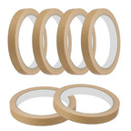 MECCANIXITY Masking Tape 0.5 Inch x 21 Yard Painter's Tape Brown Paint Tapes for DIY Crafts Arts Drawing Decoration Labeling Car Painting Artist Teachers, Pack of 6