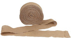 KINJOEK 5 Inch Wide 27 Yards Burlap Ribbon, Natural Jute Fabric Ribbon, Crafts Ribbon for Christmas, Wedding, Gifts, Burlap Fabric DIY, Ribbon for Decoration,