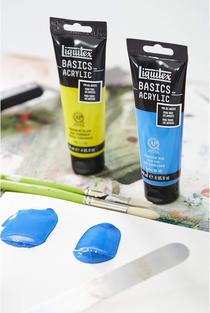 Liquitex BASICS Acrylic Paint, 118ml (4-oz) Tube, Cadmium Red Medium Hue