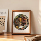 KAAYEE Wooden Puzzles for Adults, 3D Visual Effect Tree House Library Wooden Jigsaw Puzzle Unique Shape Wood Puzzle Adult, 3D Effect Flat Puzzle Birthday Family Games (S-8.5 * 8.5 in-100pcs)