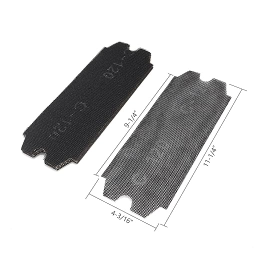 SCOTTCHEN Drywall Sanding Screen Mesh Sheet 4-3/16" x 11-1/4" Grit #120-12pcs
