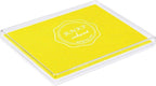 RNKP Large Yellow Ink Pad for Rubber Stamps, 5 × 4 inch Ink Stamp Pads Permanent for Paper Wood Fabric (Yellow)…