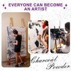 Premium Charcoal Powder for Drawing & Sketching - 2 lbs Fine Art Charcoal, Ideal for Shading, Blending - Professional & Beginner Artist Supplies (2 Pounds)